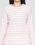 Connexion Raglan Garis Kaos Wanita