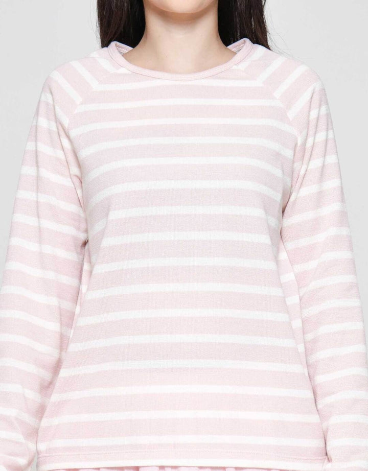 Connexion Raglan Garis Kaos Wanita