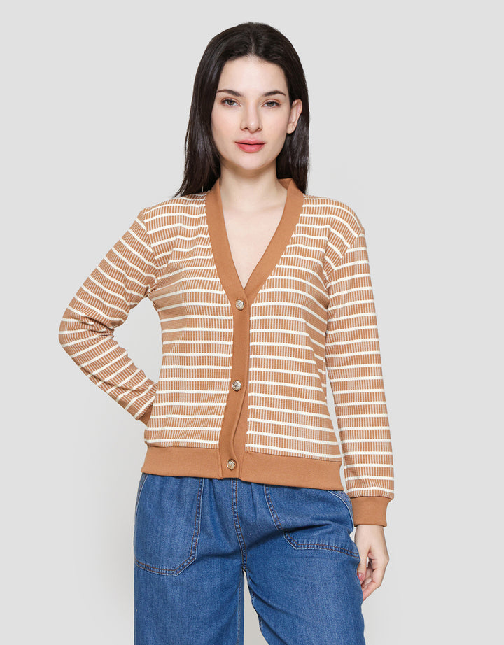 Connexion Garis Cardigan Wanita