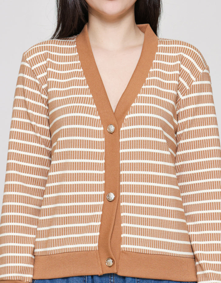 Connexion Garis Cardigan Wanita