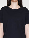 Connexion Knit Enzyme Basic Kaos Lengan Pendek Wanita