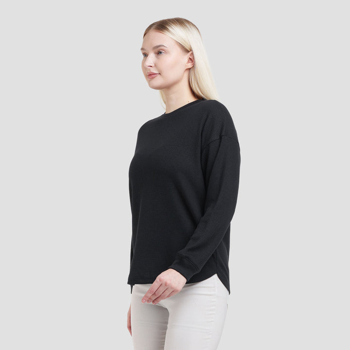 Connexion Waffle Text Kaos Wanita