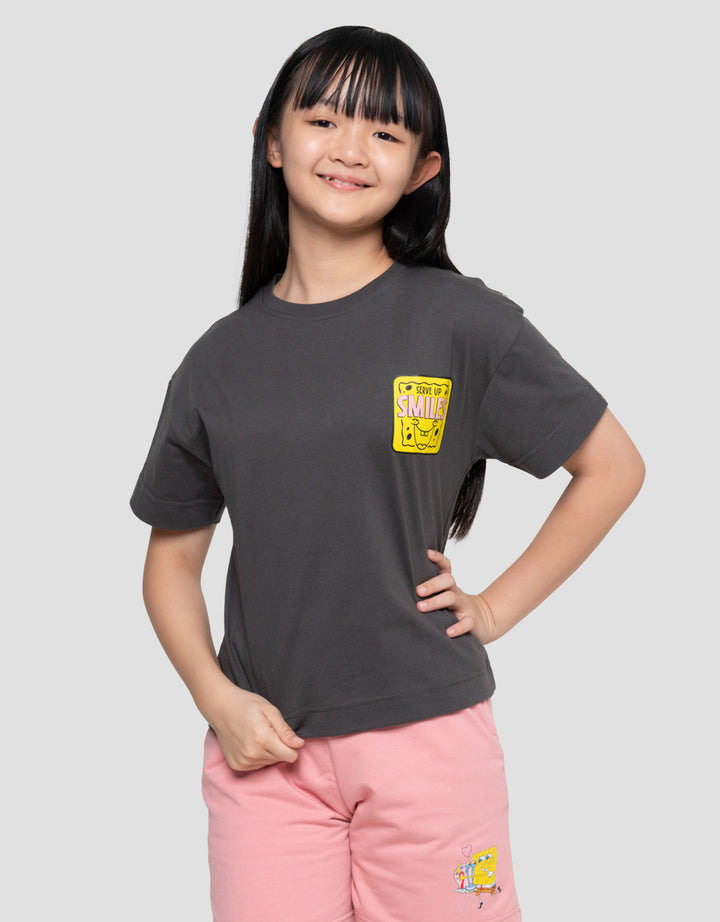 Character Spongebob Best Day Ever Kaos Anak Perempuan