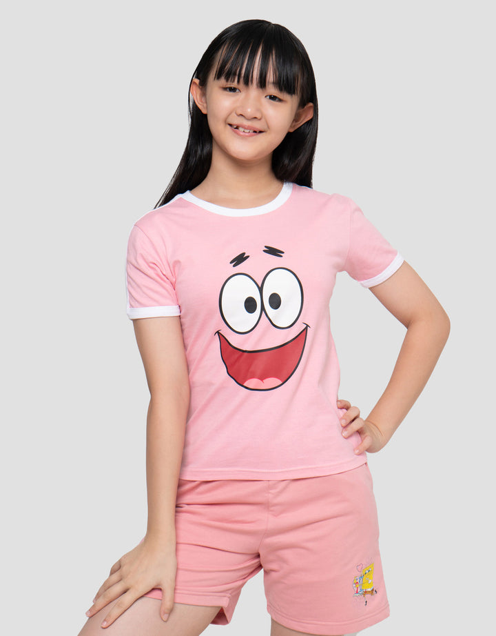 Character Spongebob Face Kaos Anak Perempuan
