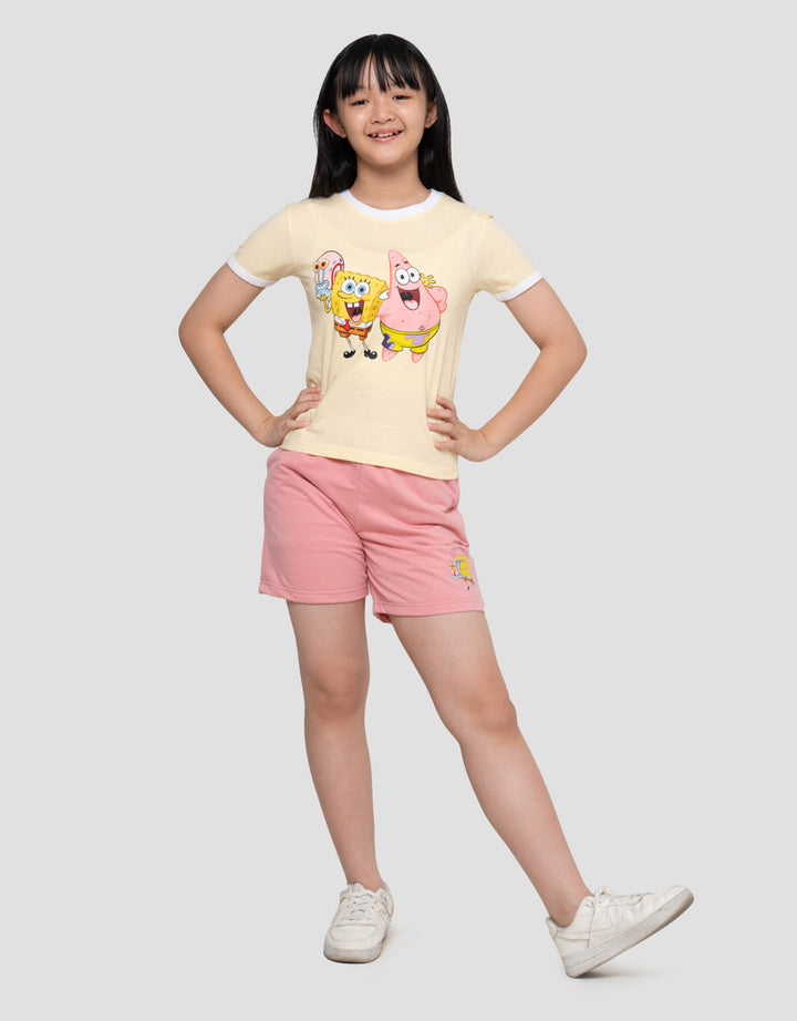 Character Spongebob Pattrick Kaos Anak Perempuan