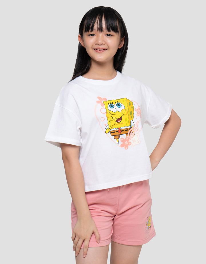 Character Spongebob Star Kaos Anak Perempuan