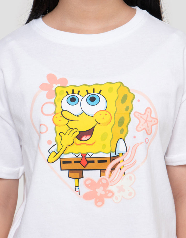 Character Spongebob Star Kaos Anak Perempuan