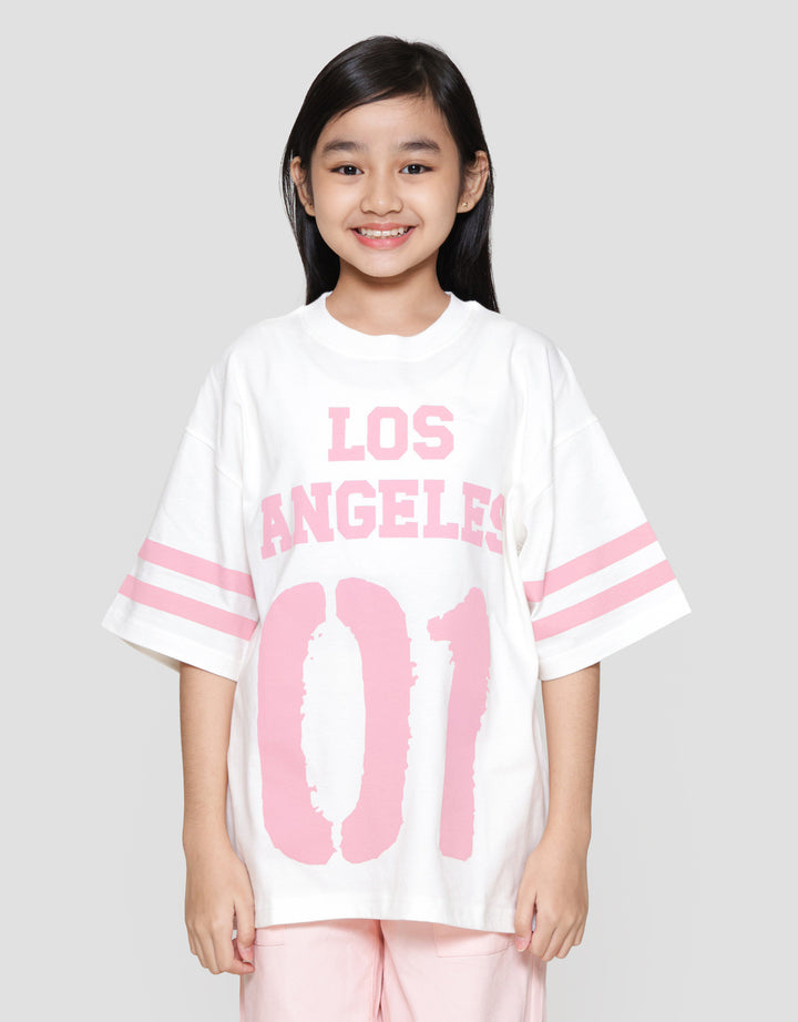 Nevada Sablon Kaos Oversize Anak Perempuan