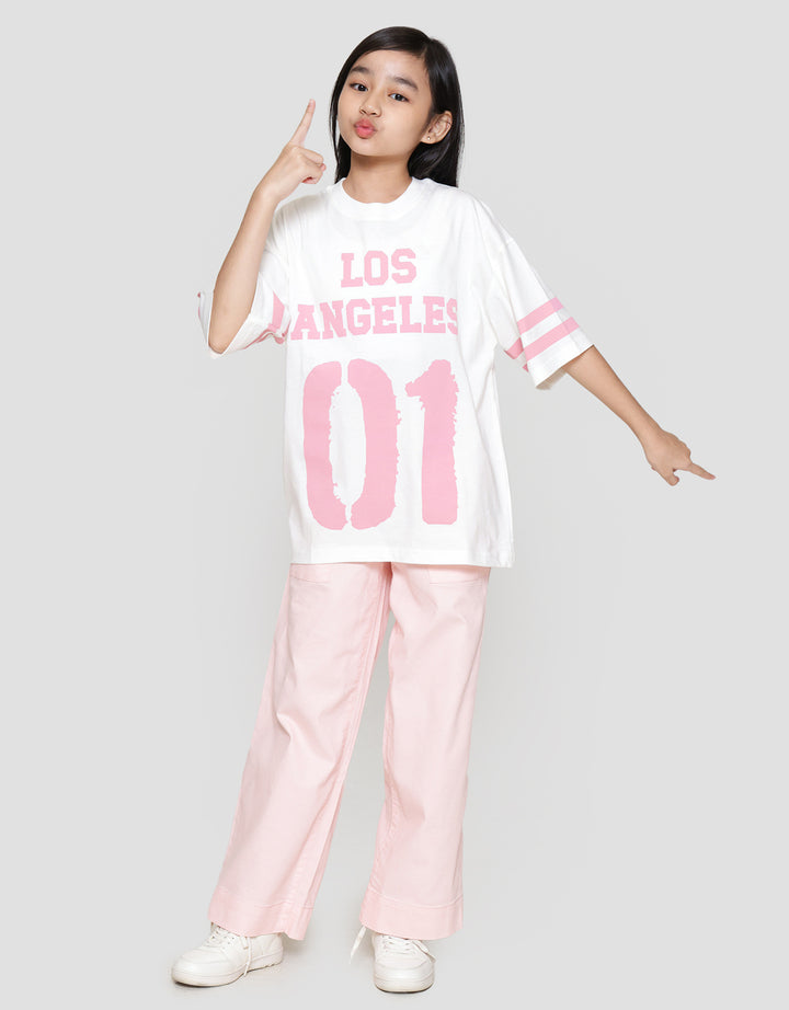 Nevada Sablon Kaos Oversize Anak Perempuan