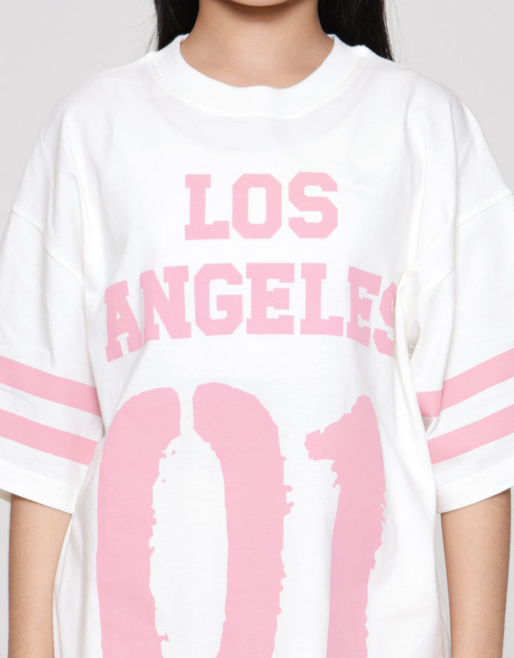 Nevada Sablon Kaos Oversize Anak Perempuan