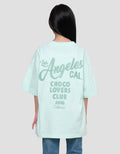 Nevada Sablon Los Angeles Kaos Oversize Anak Perempuan