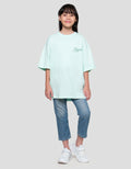 Nevada Sablon Los Angeles Kaos Oversize Anak Perempuan
