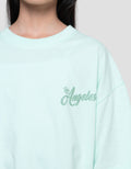 Nevada Sablon Los Angeles Kaos Oversize Anak Perempuan