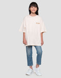 Nevada Sablon New York Kaos Oversize Anak Perempuan