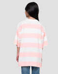 Nevada Stripe Always Fabulous Kaos Oversize Anak Perempuan