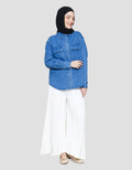 Annisa Double Pocket Kemeja Denim Wanita