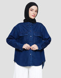 Annisa Double Pocket Kemeja Denim Wanita