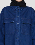 Annisa Double Pocket Kemeja Denim Wanita