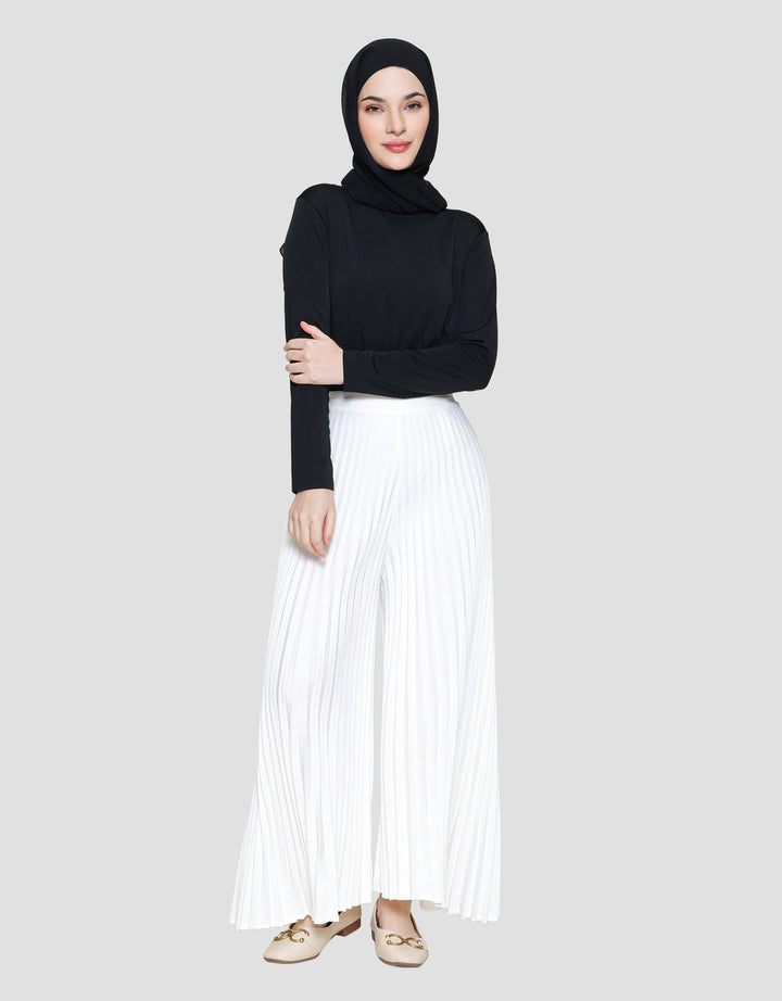 Annisa Full Length Pleated With Exposed Band Celana Wanita