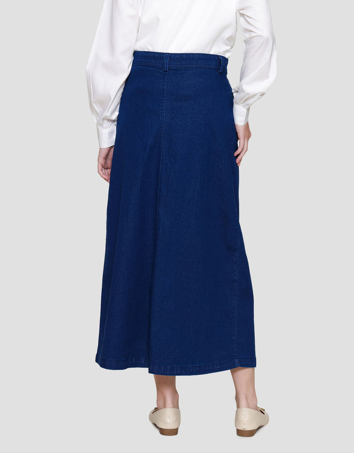Annisa Straight Rok Maxi Denim Wanita