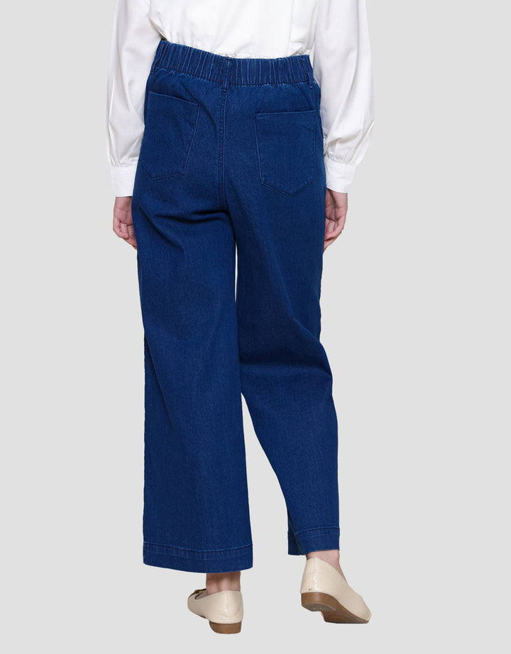 Annisa Hight Waist Straight Celana Denim Wanita