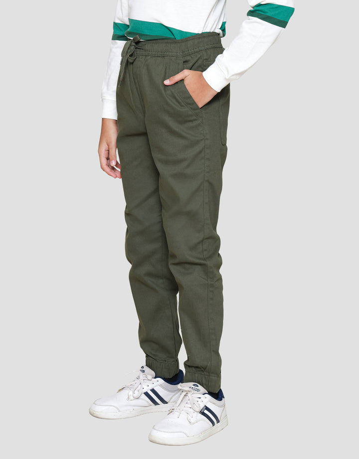 Nevada Twill Stretch Celana Jogger Anak Laki-laki