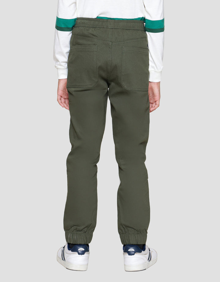 Nevada Twill Stretch Celana Jogger Anak Laki-laki