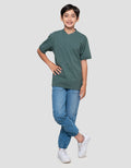 Nevada Solid Color Kaos Henley Anak Laki-laki