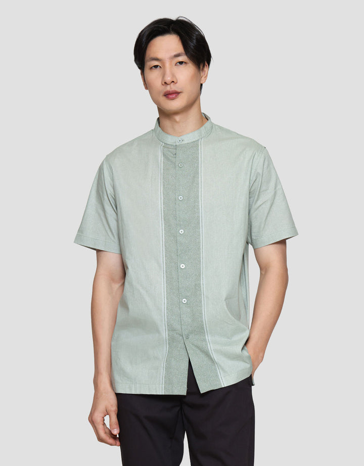 Cole Print Print Vertical Kemuning Baju Koko Pria