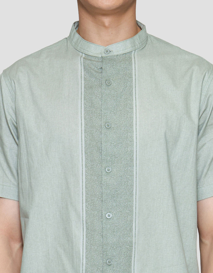 Cole Print Print Vertical Kemuning Baju Koko Pria