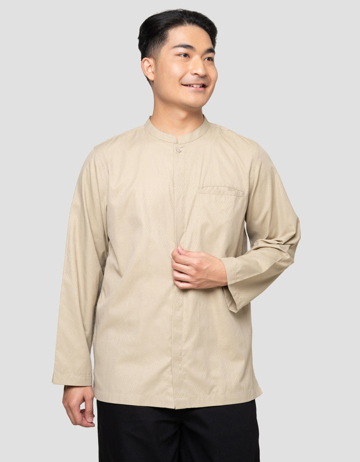Cole Solid Texture 02 Slub Ganti Kemeja Koko Pria