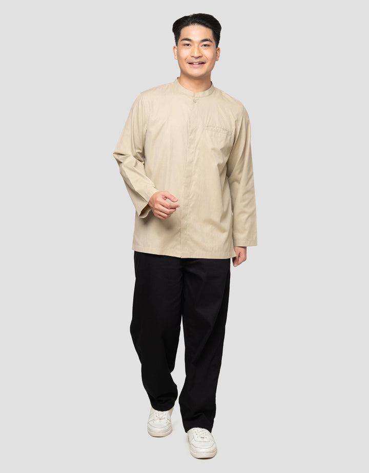 Cole Solid Texture 02 Slub Ganti Kemeja Koko Pria