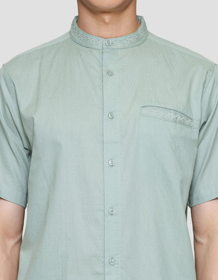 Cole Bordir Dobby Embro W/ Pocket Baju Koko Pria