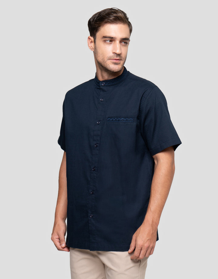 Cole Bordir Dobby Embro W/ Pocket Baju Koko Pria