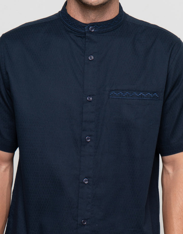 Cole Bordir Dobby Embro W/ Pocket Baju Koko Pria