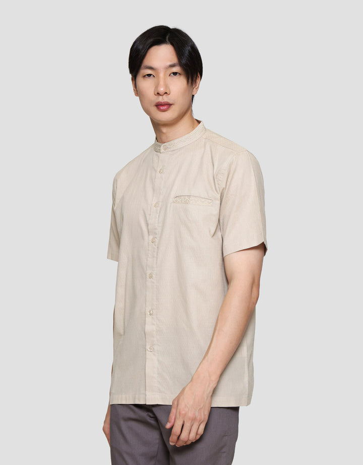 Cole Bordir Dobby Embro W/ Pocket Baju Koko Pria