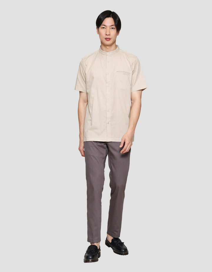 Cole Bordir Dobby Embro W/ Pocket Baju Koko Pria