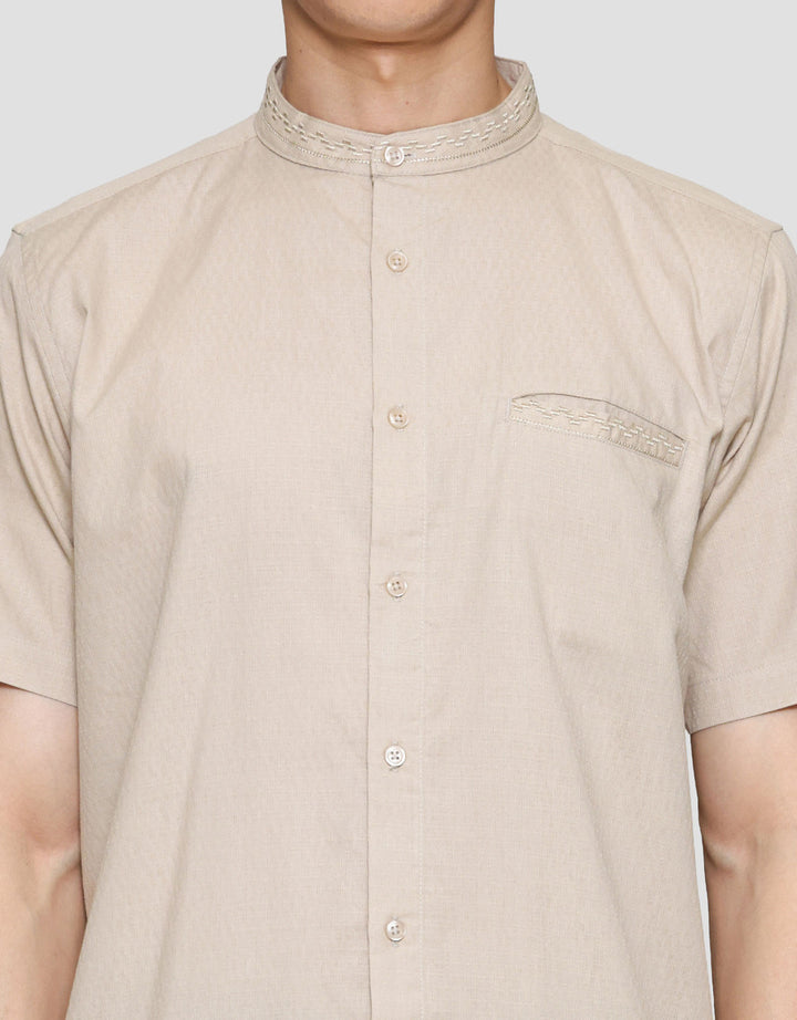 Cole Bordir Dobby Embro W/ Pocket Baju Koko Pria