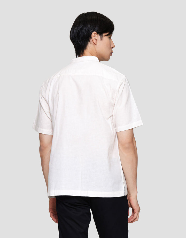 Cole Solid Texture Running Stich Baju Koko Pria