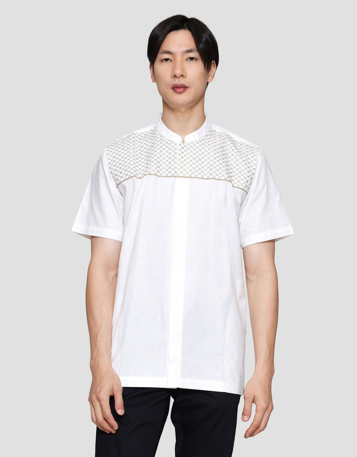 Cole Bordir Traditional Embro Yoke Simply Baju Koko Pria