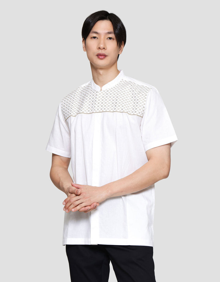 Cole Bordir Traditional Embro Yoke Simply Baju Koko Pria