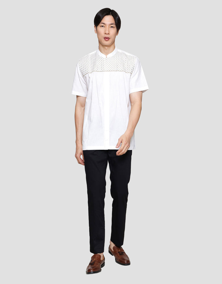 Cole Bordir Traditional Embro Yoke Simply Baju Koko Pria