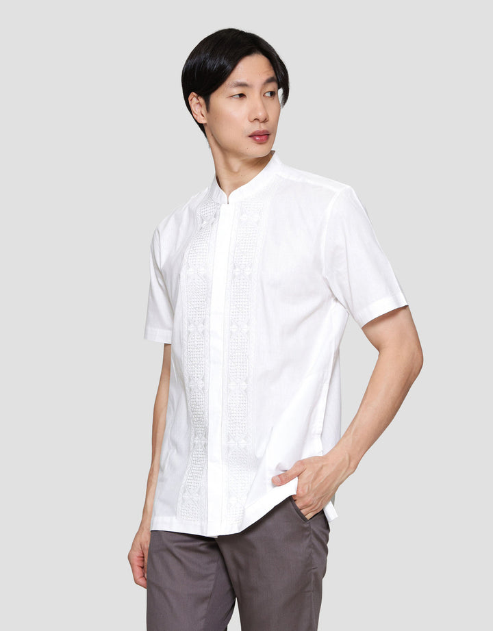 Cole Bordir Traditional Embro Vertical Tonal Baju Koko Pria