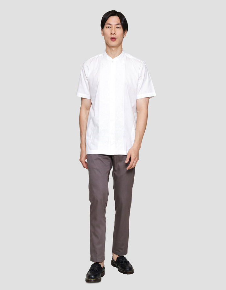 Cole Bordir Traditional Embro Vertical Tonal Baju Koko Pria