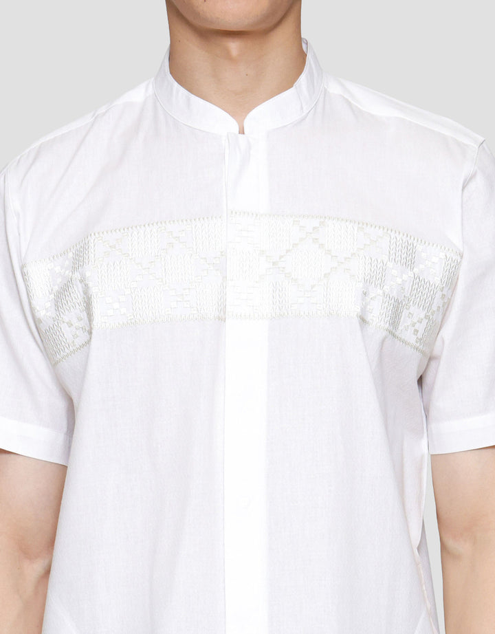 Cole Bordir Traditional Embro Vertical Tonal Baju Koko Pria