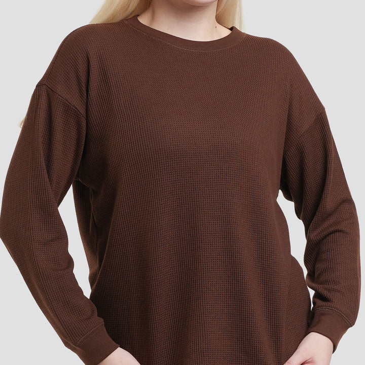 Connexion Waffle Text Kaos Wanita