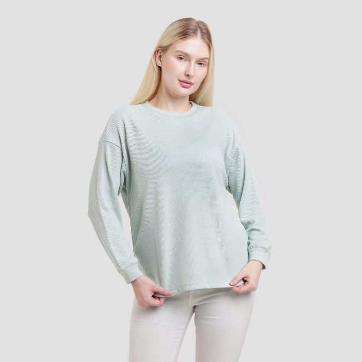 Connexion Waffle Text Kaos Wanita