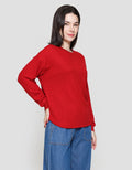 Connexion Waffle Kaos Lengan Panjang Wanita