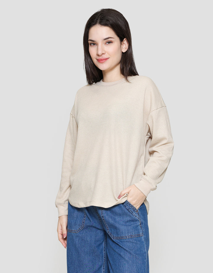 CONNEXION WAFFLE TEXT KAOS WANITA