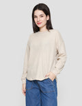 Connexion Waffle Kaos Lengan Panjang Wanita